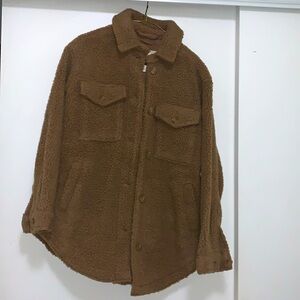 NWT! Teddy shacket from AE. Oversized.